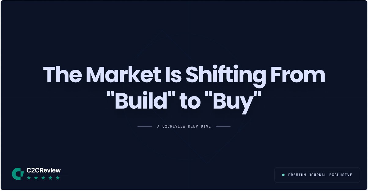 The Market Is Shifting From \"Build\" to \"Buy\"